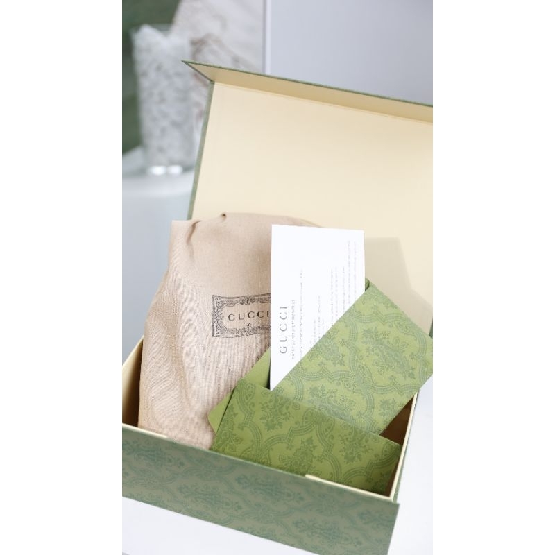 Túi nữ đẹp thời trang G.C Hor sz20cm màu da GG đặc trưng mix viền nâu xịn như a.u full 2 box