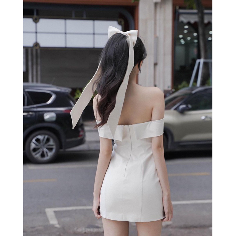 𝐃𝐄𝐋𝐈 𝐃𝐑𝐄𝐒𝐒 ✿ ĐẦM NGẮN MINI DRESS CÚP NGỰC TRỄ VAI TÔN DÁNG QUYẾN RŨ