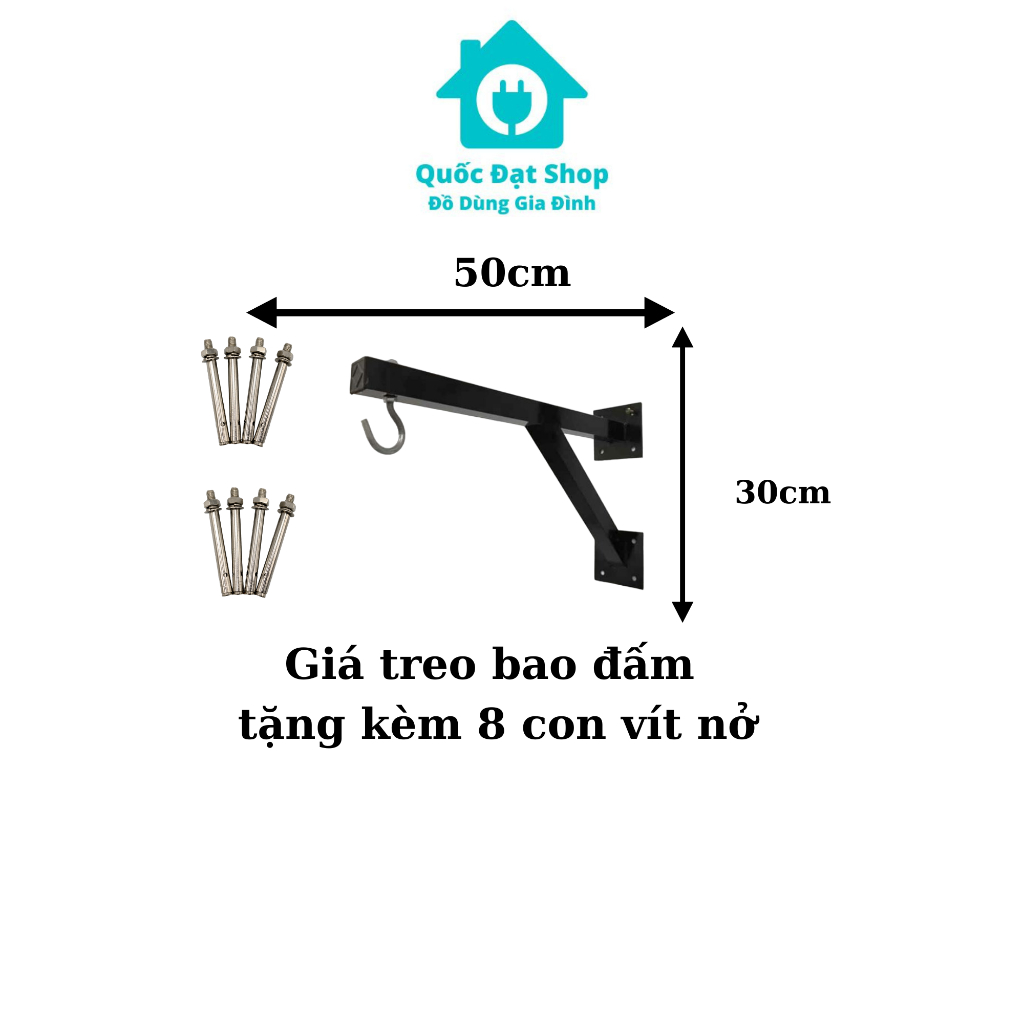 Khung treo, giá treo bao đấm kèm vít nở sắt