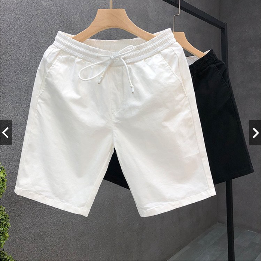 Quần Short Hè Ngắn Phối Dây Trơn Bassic, Quần Nam Nữ Phong Cách Mềm Mịn Lịch Sự