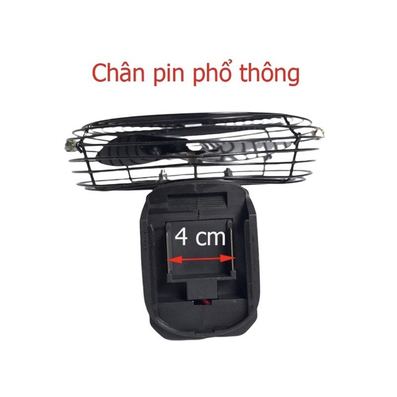 Thân quạt chạy pin Makita 8 inch, sài chung pin Makita 14,4v - 21v