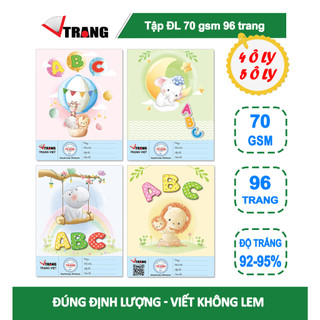 Lốc 10 quyển tập abc 96 trang đáng yêu