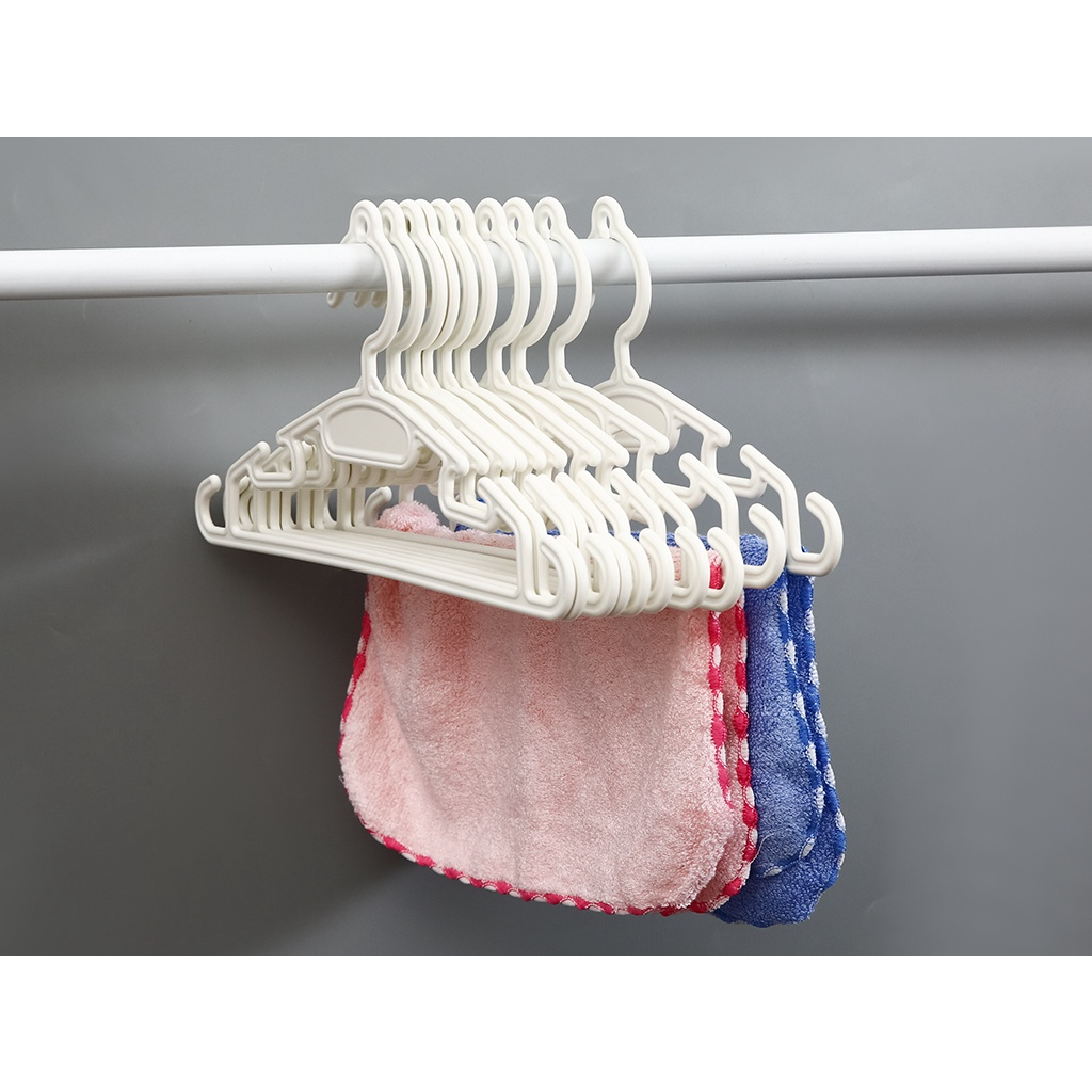 Set 10 Móc treo quần áo trẻ em Hara  - phù hợp treo quần áo trẻ em, trẻ sơ sinh