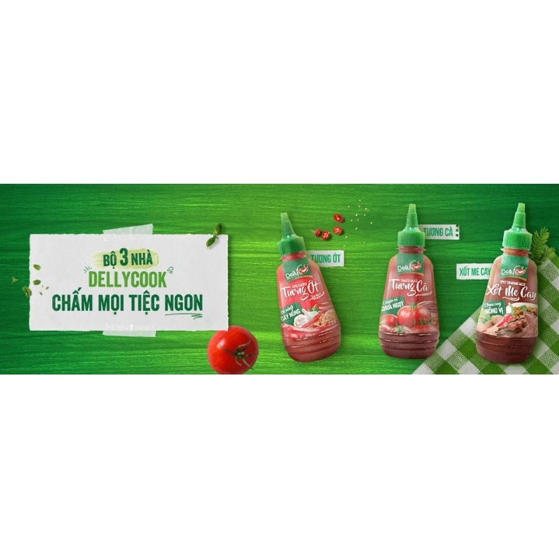 TƯƠNG ỚT TÂY NINH DELLY COOK - CHAI 270G