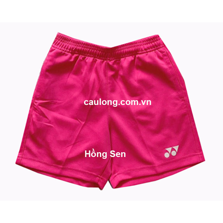 Quần Short Cầu Lông Nam Yonex Logo Hồng Sen
