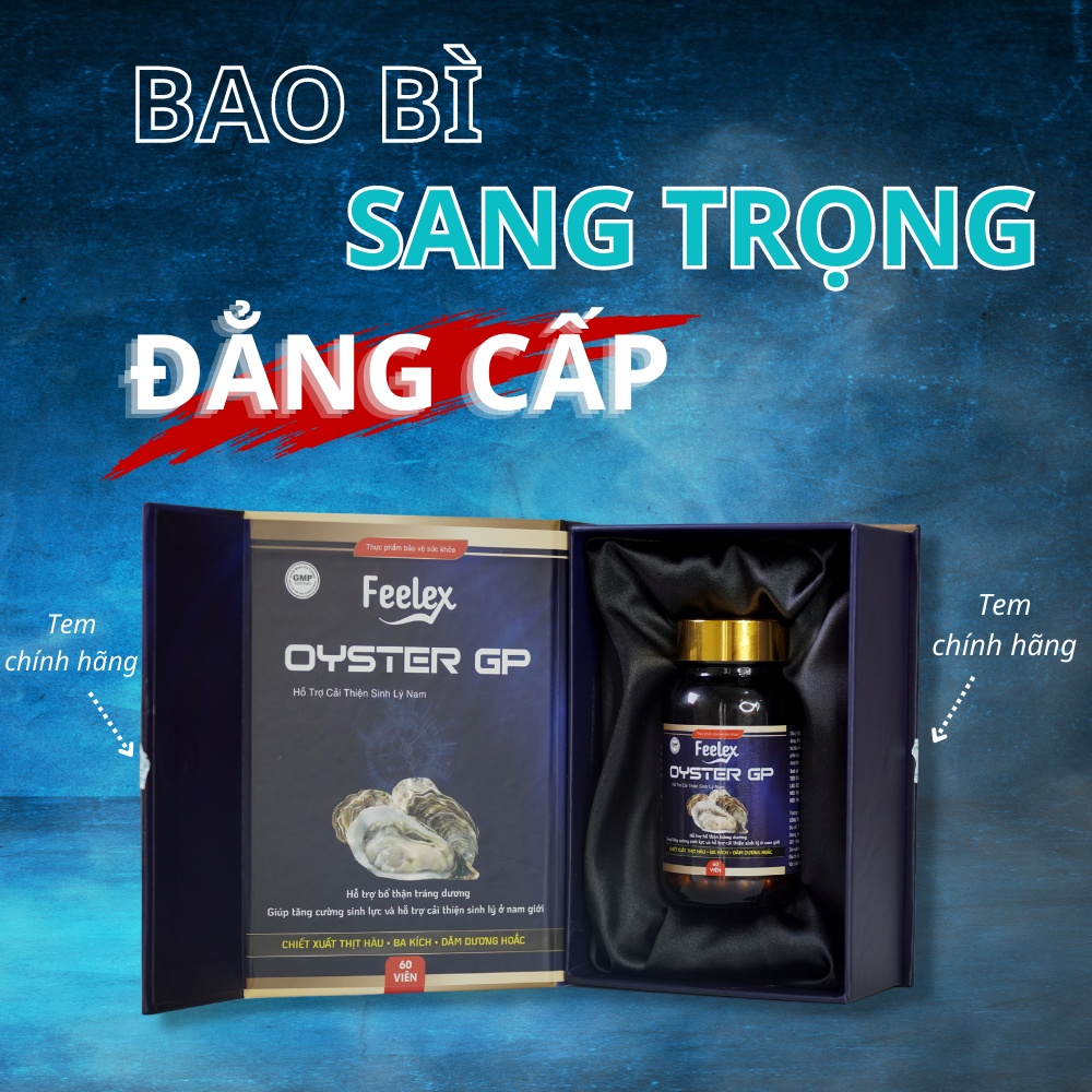 Tinh chất hàu biển cao cấp Feelex Oyster GP bổ thận tráng dương, tăng cường sinh lý nam giới