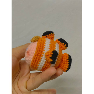 Móc khoá len cá nemo ảnh thật (kèm móc khoá)