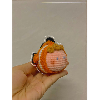 Móc khoá len cá nemo ảnh thật (kèm móc khoá)