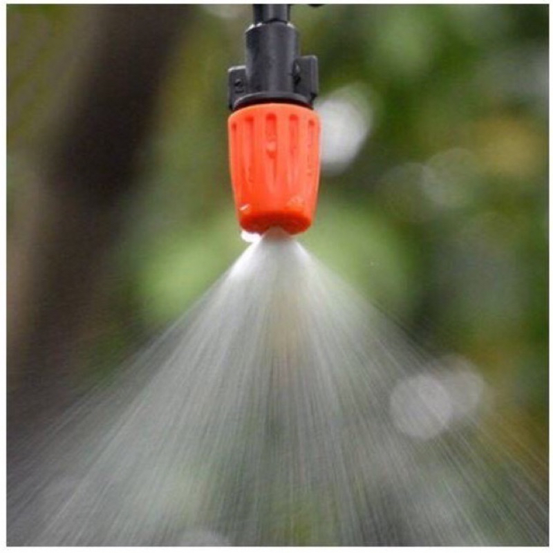 10 béc phun sương tưới lan 1 cửa và tê nối nhanh 8mm