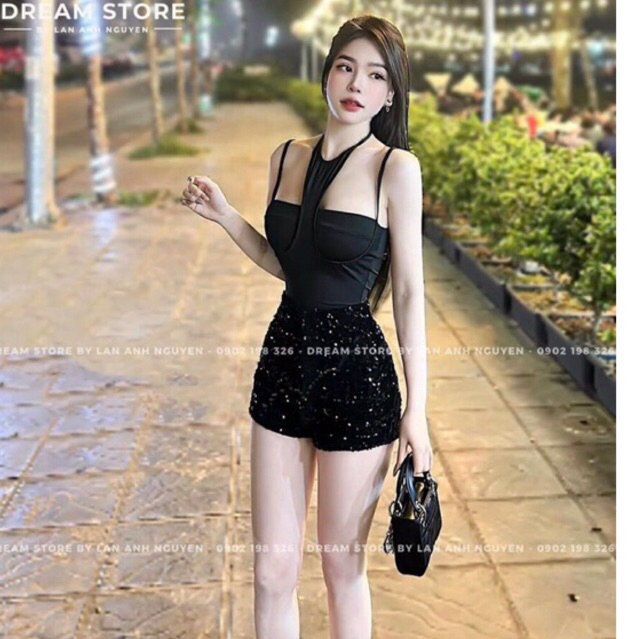 Áo yếm dây sexy cuốn hút - áo kiểu hotgirl đi bar đi tiệc sang chảnh mã A60