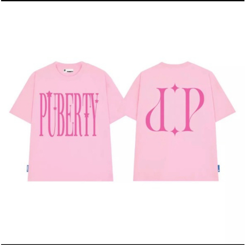 Áo thun,áo phông UNISEX FORM “PINK LOGO PUBERTY” BABY TEE cho nam nữ