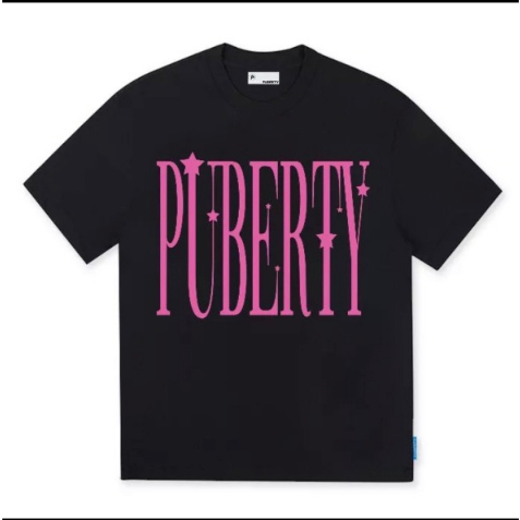 Áo thun,áo phông UNISEX FORM “PINK LOGO PUBERTY” BABY TEE cho nam nữ