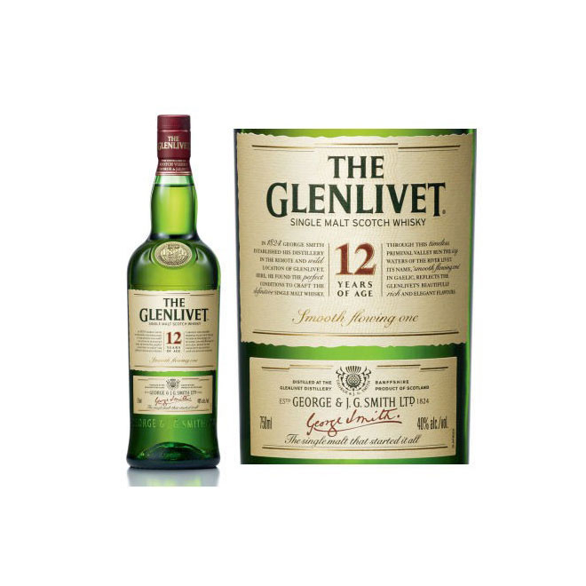 [Rượu][Rượu mạnh] THE GLENLIVET ESTD 12 700ml, 40% VOL