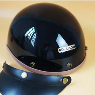 Nón mũ bảo hiểm xe máy nam nữ nửa đầu CHÍNH HÃNG CAO CẤP BAO ĐẬP hali Deking | MÀU SƠN NHÁM VÀ BÓNG