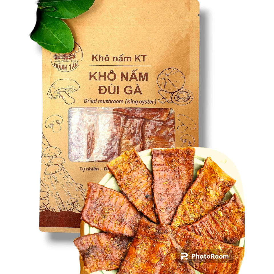 KHÔ NẤM ĐÙI GÀ THUẦN CHAY 1 KG ( VỊ KHÔ BÒ CHAY )