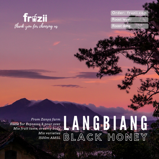 Cà phê LangBiang Black honey rang Light +