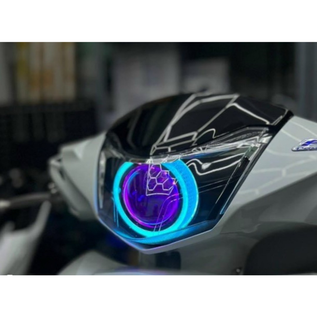 Vòng thiên thần 3D gắn trang trí bi cầu 3.0 inch oto xe máy