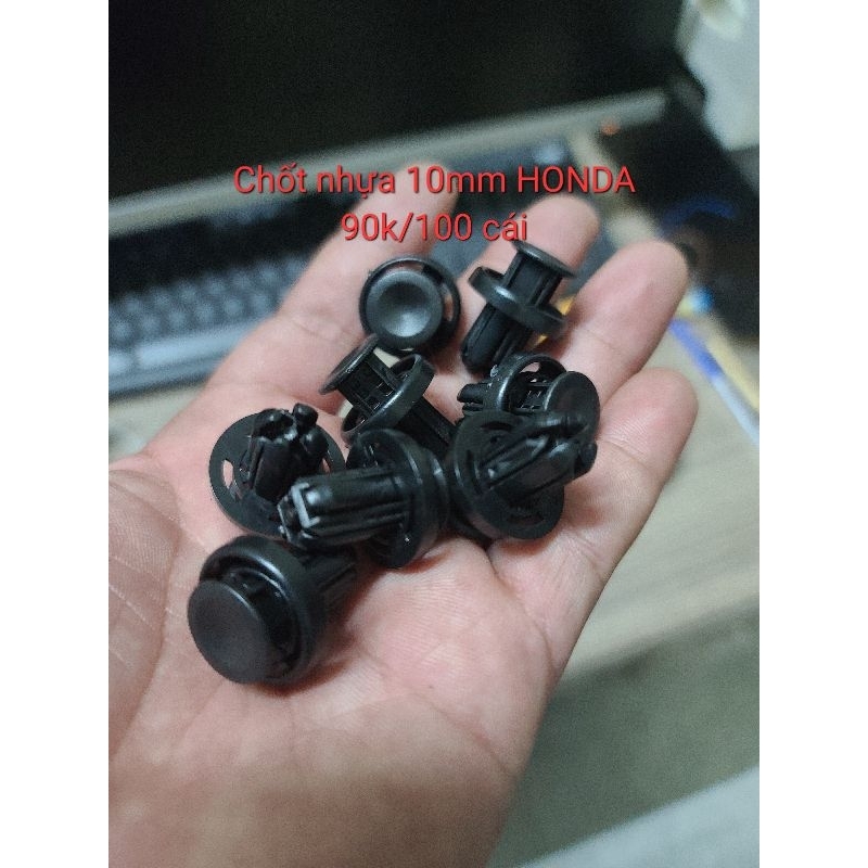100 chốt nhựa 10mm honda zin