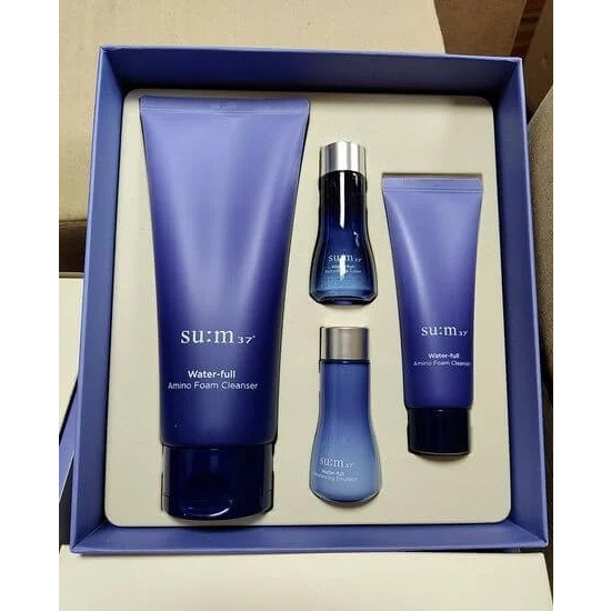 SET SỮA RỬA MẶT SUM XANH DẠNG KEM KIỀM DẦU, CẤP NƯỚC,GIẢM THÂM MỤN