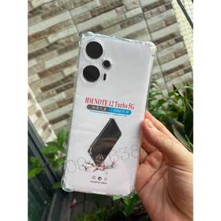 Ốp lưng silicon Xiaomi Redmi Note 12 Turbo trong suốt chống sốc 4 góc