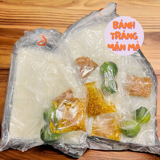 Bánh tráng dẻo phơi sương tỏi phi sate tắc muối tây ninh