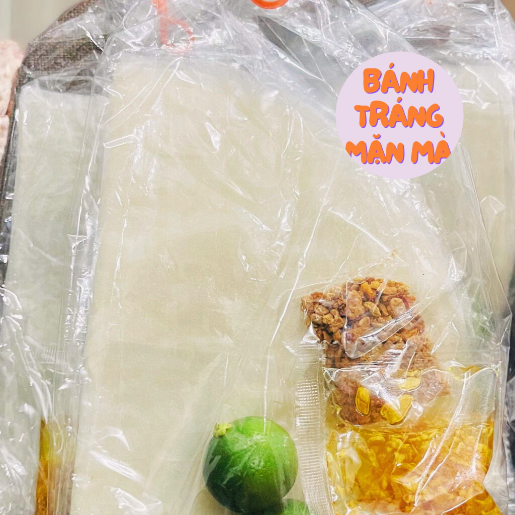 Bánh Tráng Dẻo Phơi Sương Tỏi Phi Sate Tắc Muối Tây Ninh