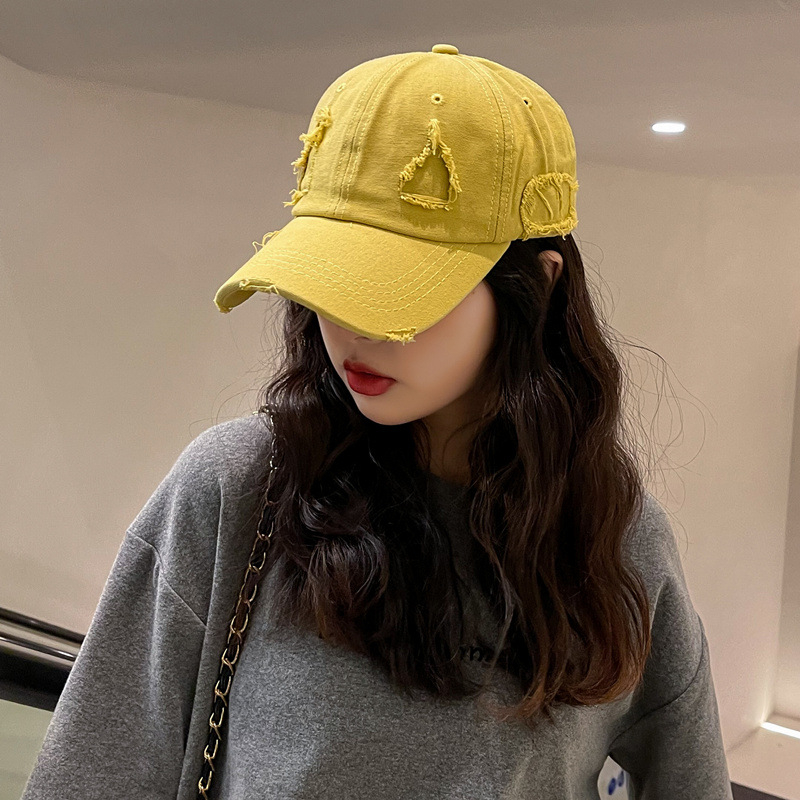 Mũ lưỡi trai xước NOVSET phong cách Cổ Điển Retro Vintage Hàn Quốc siêu Hot mùa hè 2023