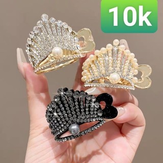 Kẹp tóc vương miện đính ngọc đẹp lung linh phòng cách hàn quốc