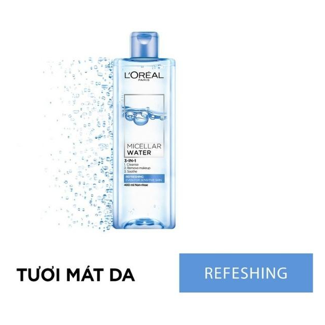 [Chính Hãng] Nước Tẩy Trang Loreal/L'Oreal Micellar Water 3in1 Giúp Da Sạch Sâu, Khỏe Mạnh Và Mềm Mịn 400ML - Wincy Mart