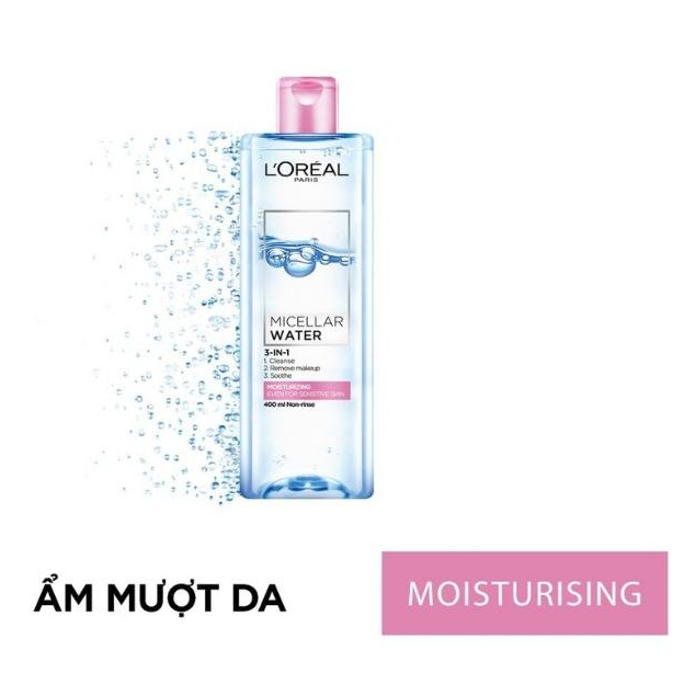 [Chính Hãng] Nước Tẩy Trang Loreal/L'Oreal Micellar Water 3in1 Giúp Da Sạch Sâu, Khỏe Mạnh Và Mềm Mịn 400ML - Wincy Mart