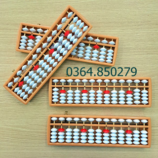 Bàn tính Soroban 13 cột, có nút Reset về 0