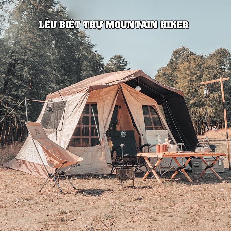 Lều cắm trại Glamping Home, Lều biệt thự chính hãng Moutainhiker mã sản phẩm SZK286 kích thước 316*284*205cm