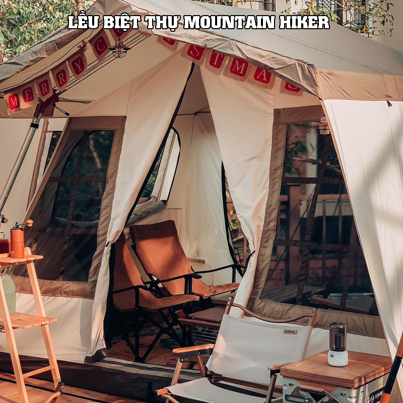 Lều cắm trại Glamping Home, Lều biệt thự chính hãng Moutainhiker mã sản phẩm SZK286 kích thước 316*284*205cm
