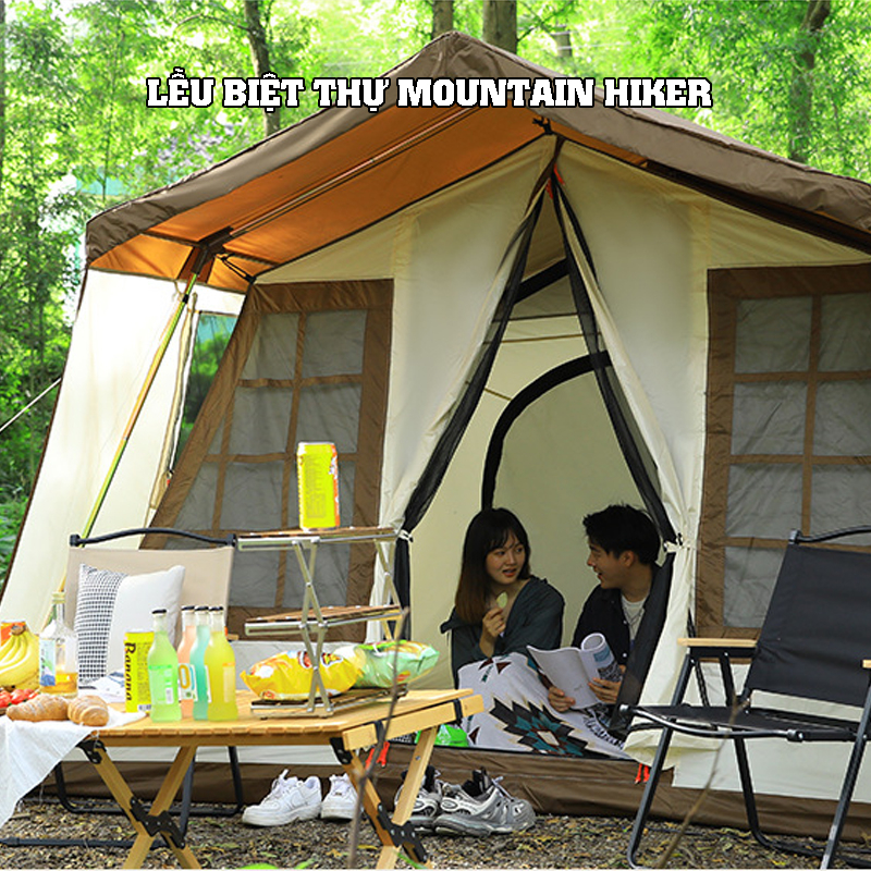 Lều cắm trại Glamping Home, Lều biệt thự chính hãng Moutainhiker mã sản phẩm SZK286 kích thước 316*284*205cm