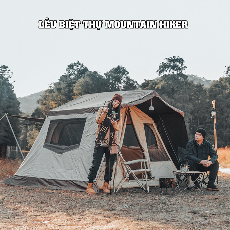 Lều cắm trại Glamping Home, Lều biệt thự chính hãng Moutainhiker mã sản phẩm SZK286 kích thước 316*284*205cm