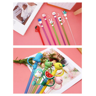 Nắp Đậy Ống Hút Bằng Silicon Chống Bụi Dễ Thương Có Thể Tái Sử Dụng Ốp