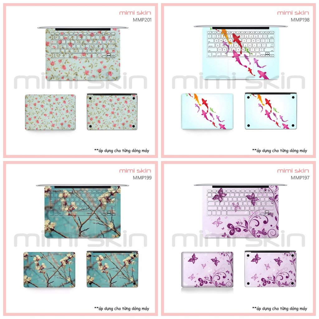 Decal Dán Laptop -Miếng Dán Cắt Sẵn Cho Laptop Dell/Asus/Acer/Hp/Msi/Lenovo