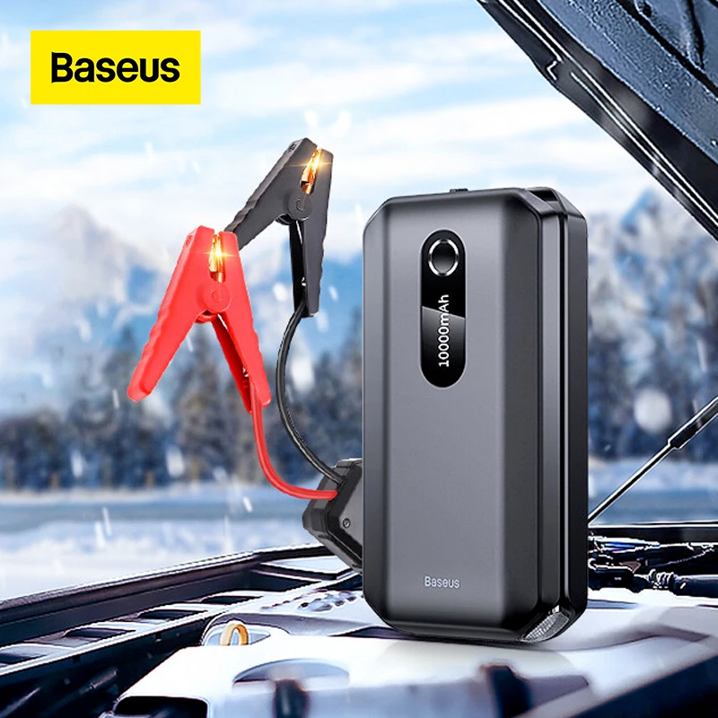 Bộ kích nổ bình ác quy cho ô tô Baseus kiêm sạc dự phòng 10000mAh Super Energy Air Car Jump Starter
