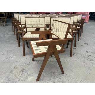 ghế gỗ lưng mây cao cấp