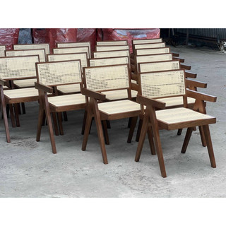 ghế gỗ lưng mây cao cấp