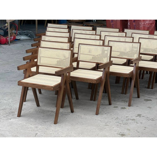 ghế gỗ lưng mây cao cấp