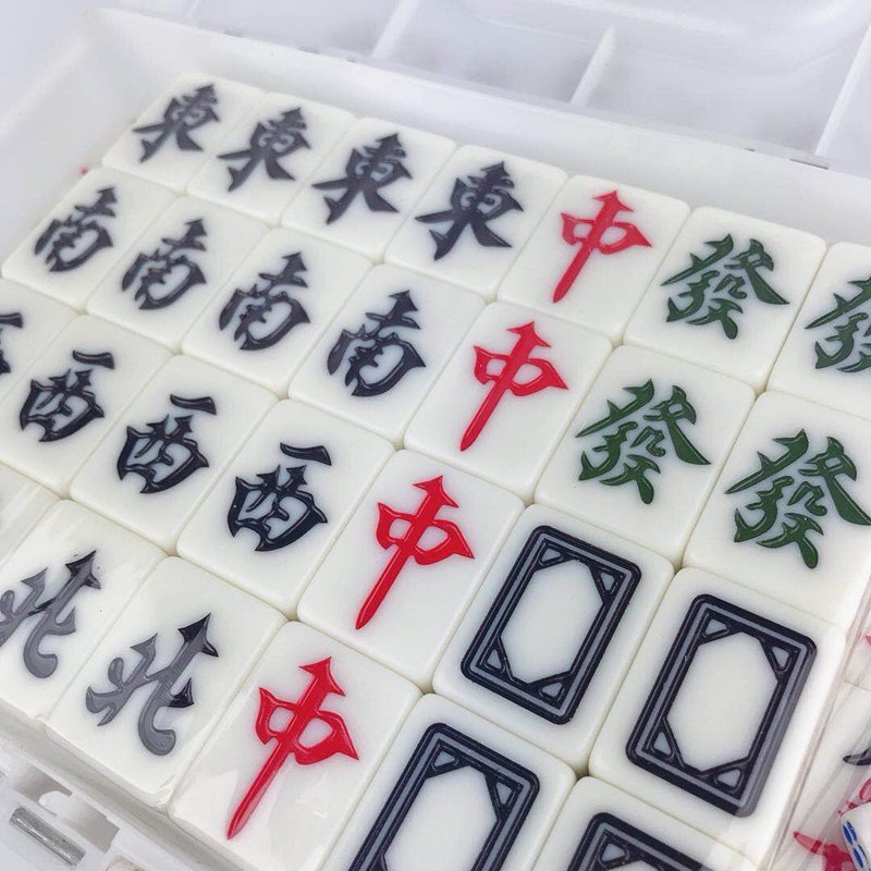 Bộ mạt chược, mạc chược,  mahjong cao cấp 144 Quân Size 42mm