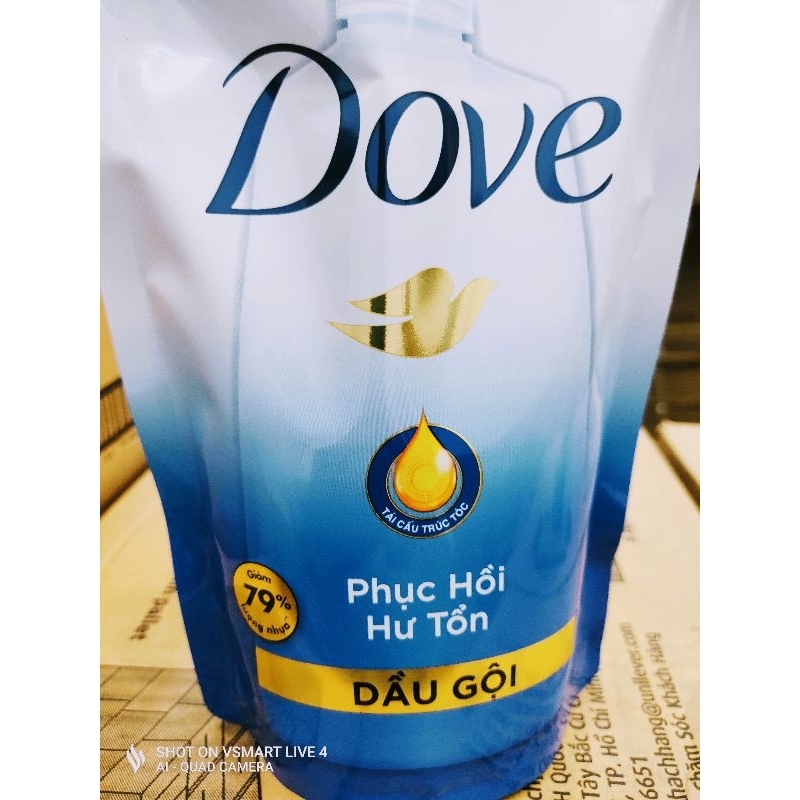 Dầu gội đầu dove túi 640g.