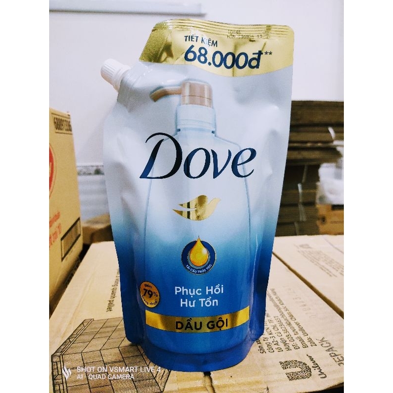 Dầu gội đầu dove túi 640g.