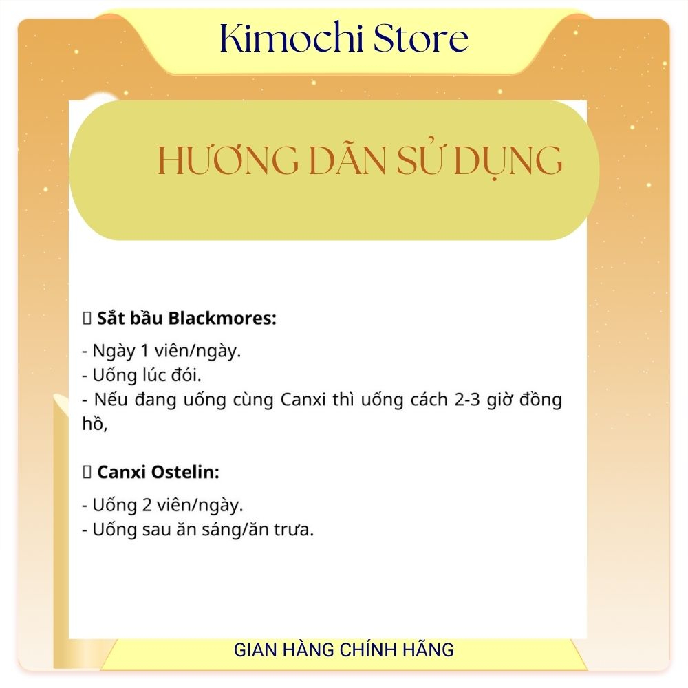 Combo cho mẹ sau sinh; Pregnacare Breast feeding+Lợi sữa Natures Aid+Sắt bầu Blackmores+Canxi Ostelin