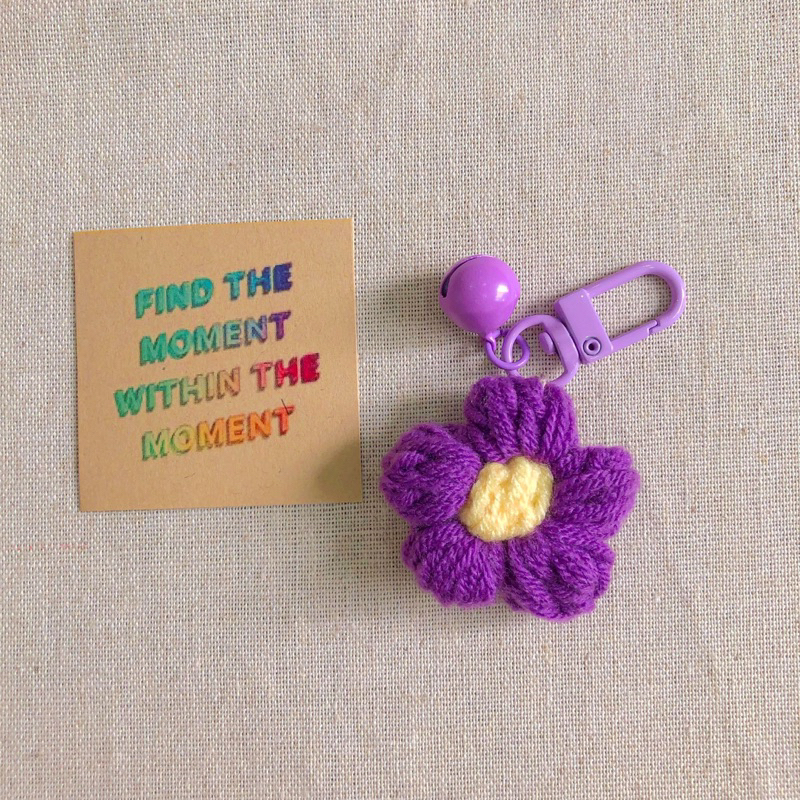 Móc khoá handmade bằng len cute làm quà tặng