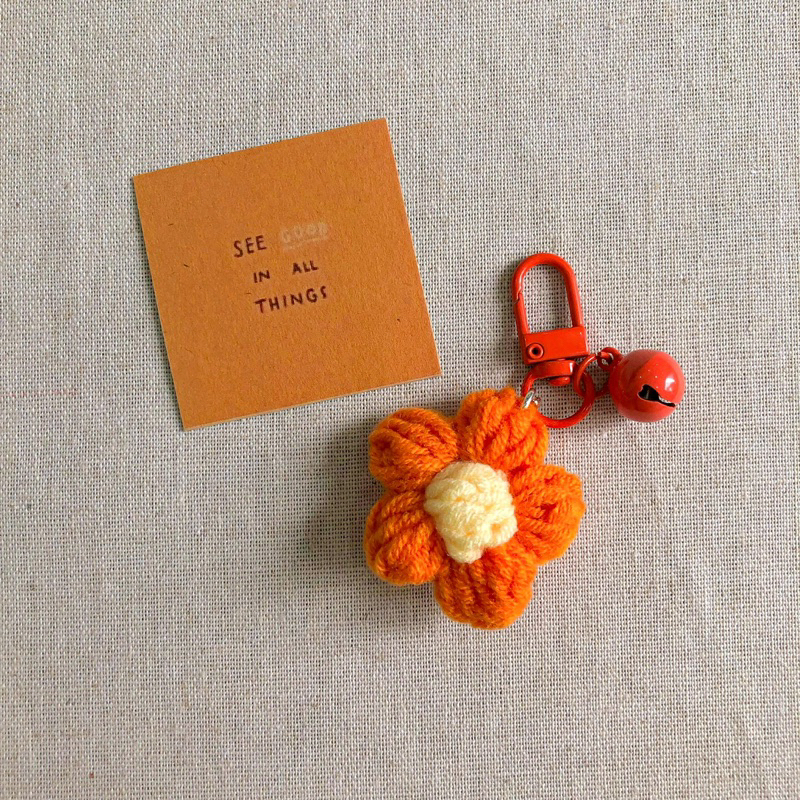 Móc khoá handmade bằng len cute làm quà tặng