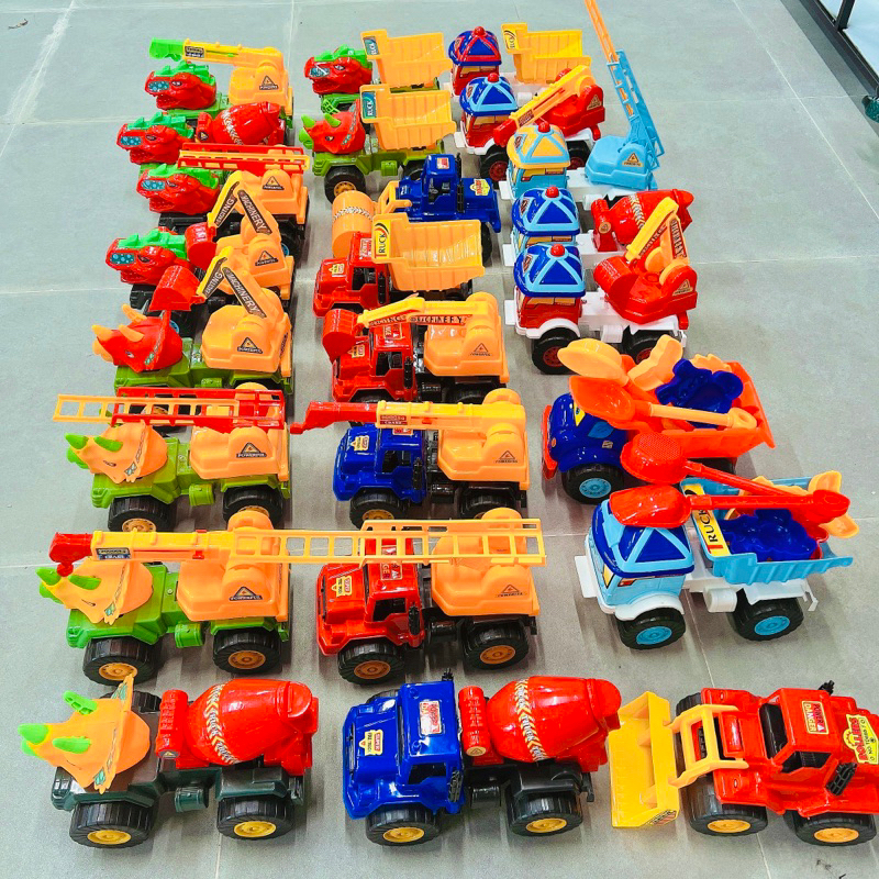 Đồ Chơi Xe Xúc Cát Đi Biển và dụng cụ xây lâu đài cát cỡ lớn cho bé