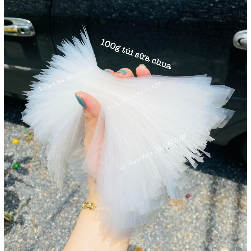 Túi nilon làm sữa chua