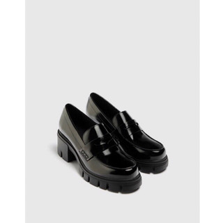 Giày lười gót cao Pull&bear màu đen